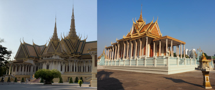 IMG_4550_Phnom_Penh_Königspalast_Seitenansicht und Silberpagode_k IMG_4550_Phnom_Penh_Königspalast_Seitenansicht und Silberpagode_k