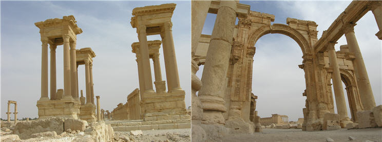 Palmyra_Tetrapylon_Monumentalbogen_k